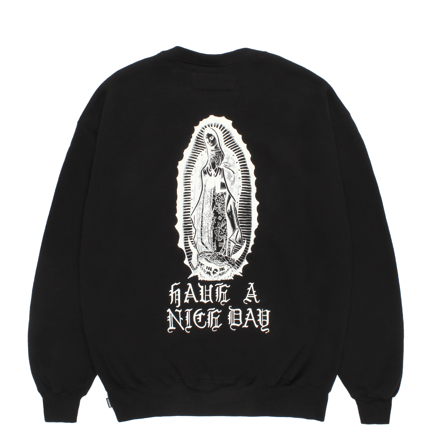WASHED MIDDLE WEIGHT CREW NECK SWEAT SHIRT