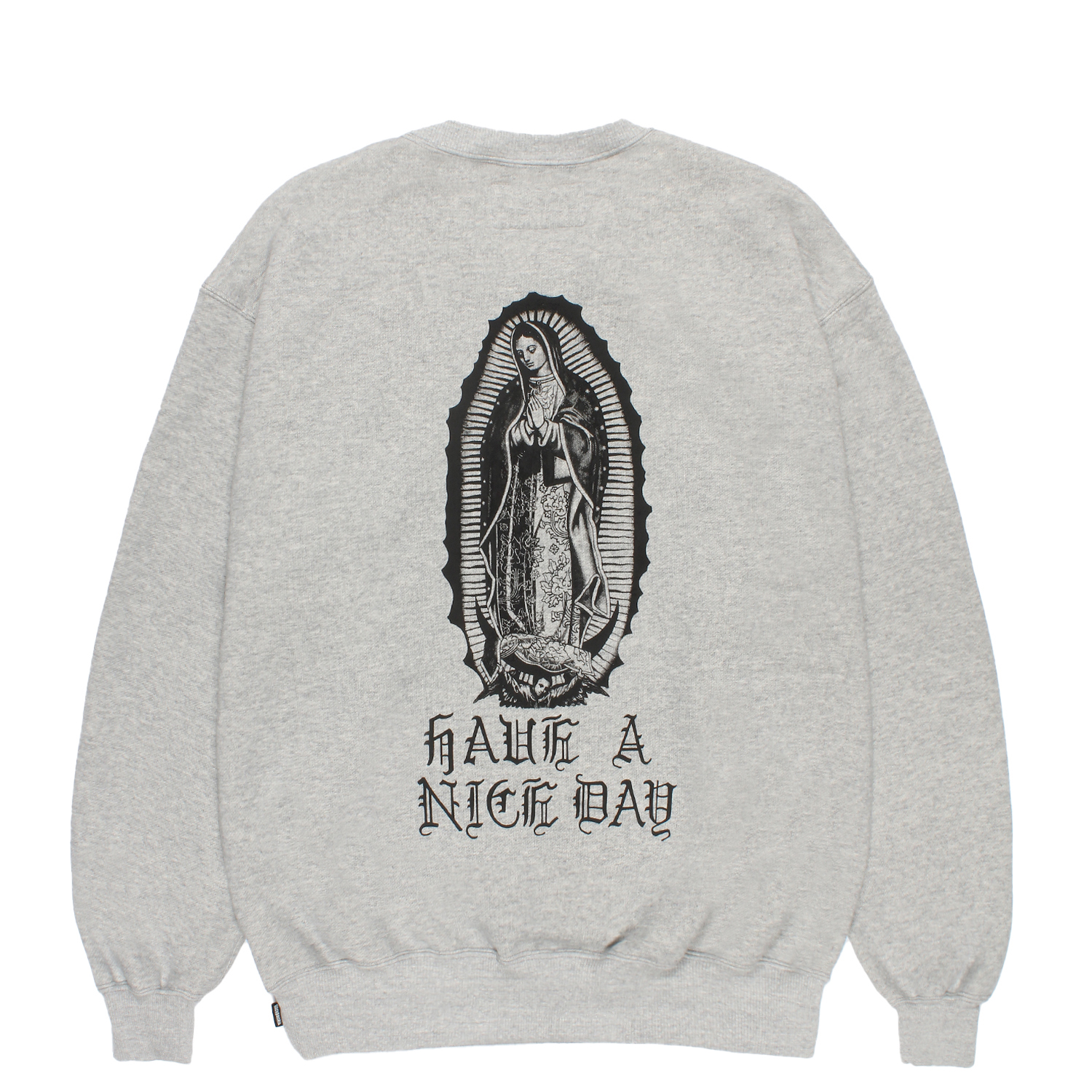 WASHED MIDDLE WEIGHT CREW NECK SWEAT SHIRT