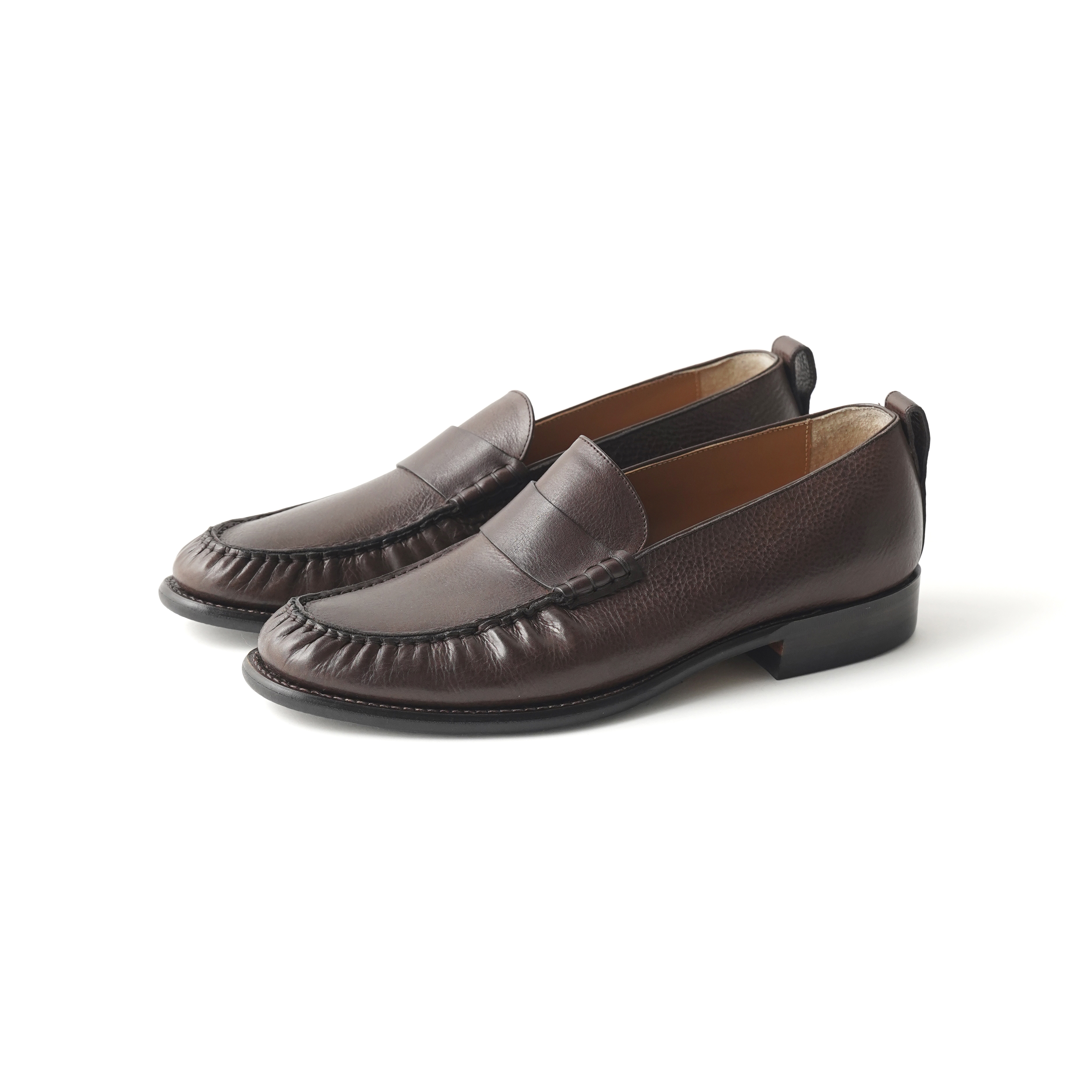 “The Harrow” ARTISAN LEATHER FLAT SADDLE LOAFER