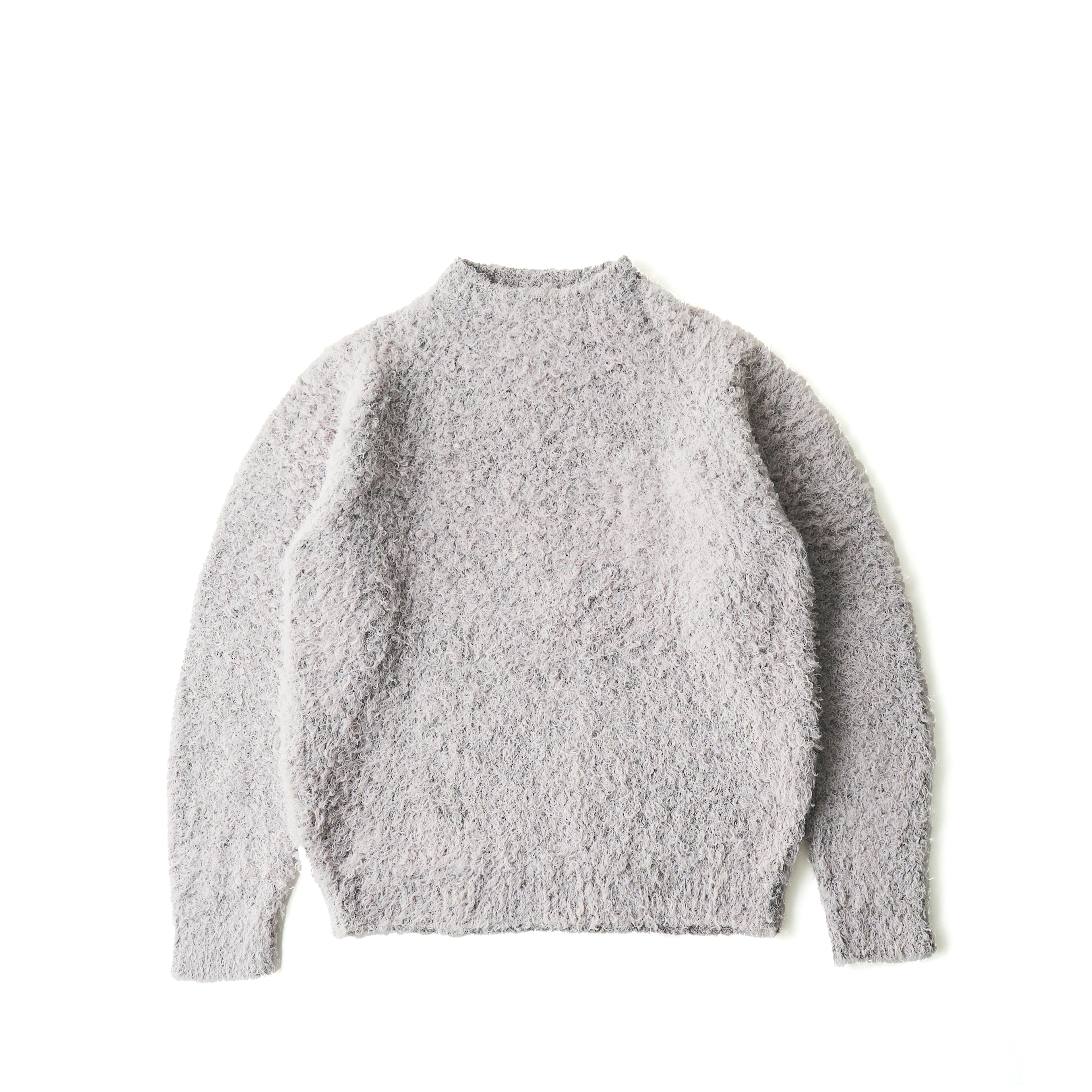 YOKE PATTERN BOTTLE-NECK SWEATER