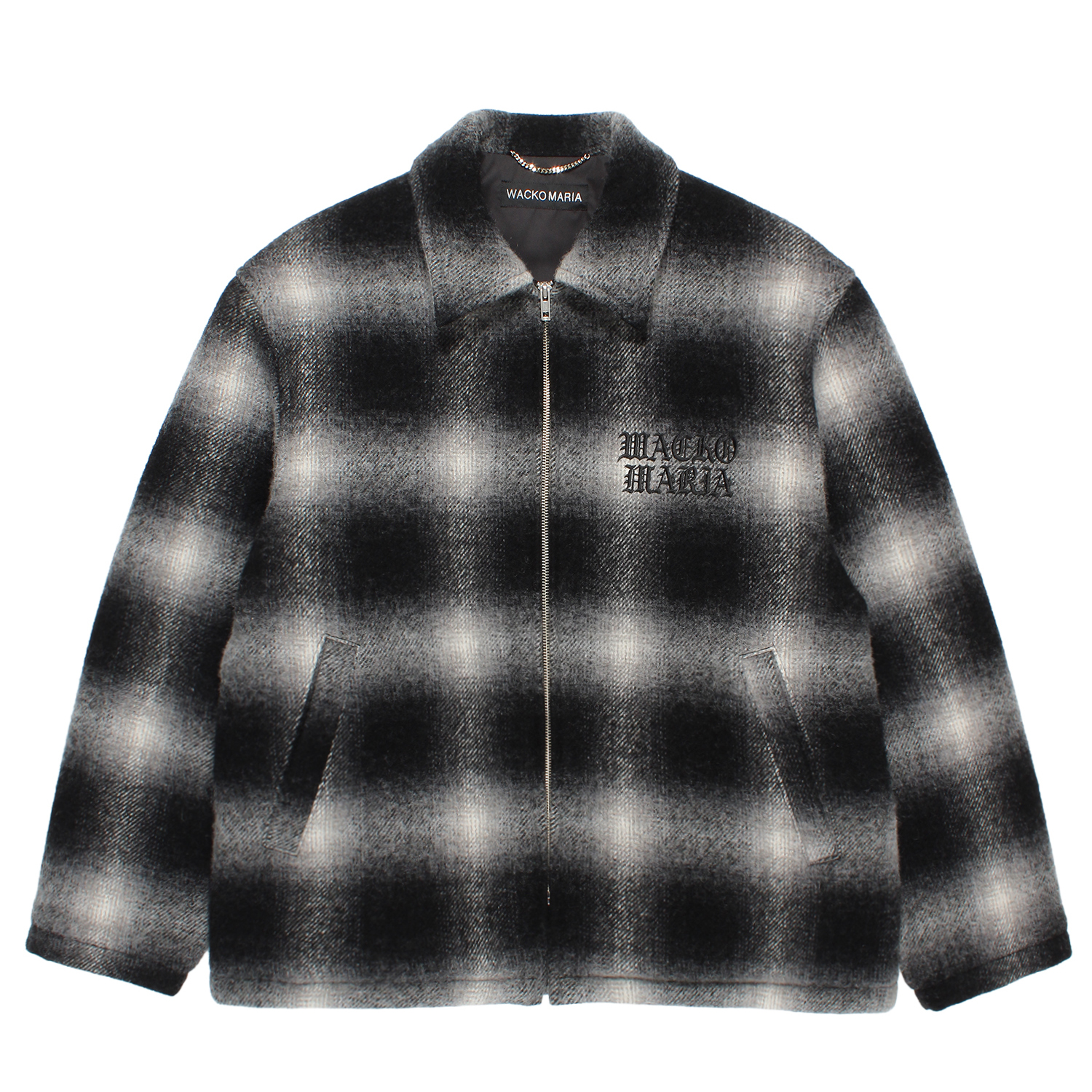 ジャケット・アウター WACKO MARIA OMBRE CHECK 50'S JACKET WACKO MARIA Ombre Check 50'S Jacket Type-2 in Gray | FWRD