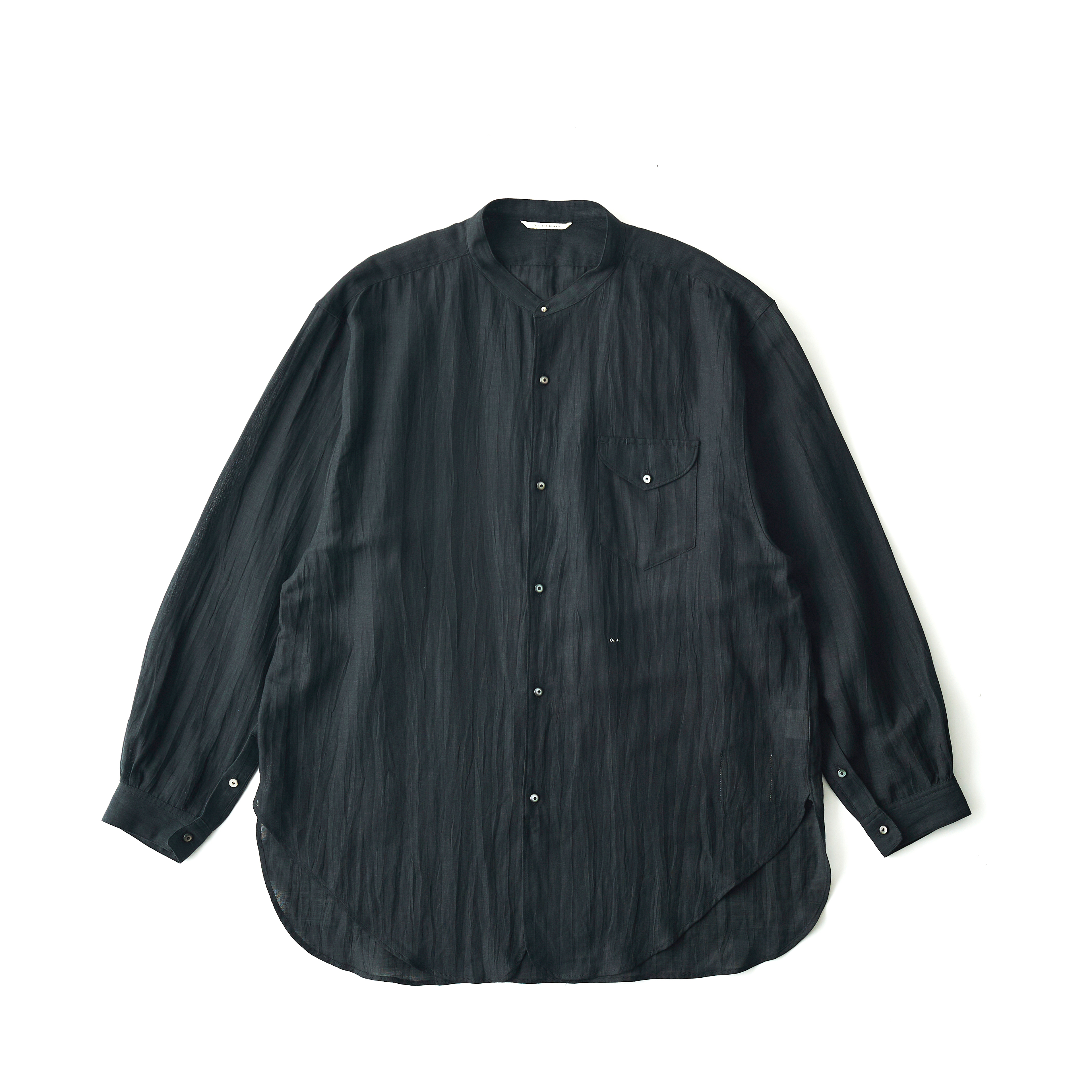 BAND COLLAR LONG TAIL SHIRTS