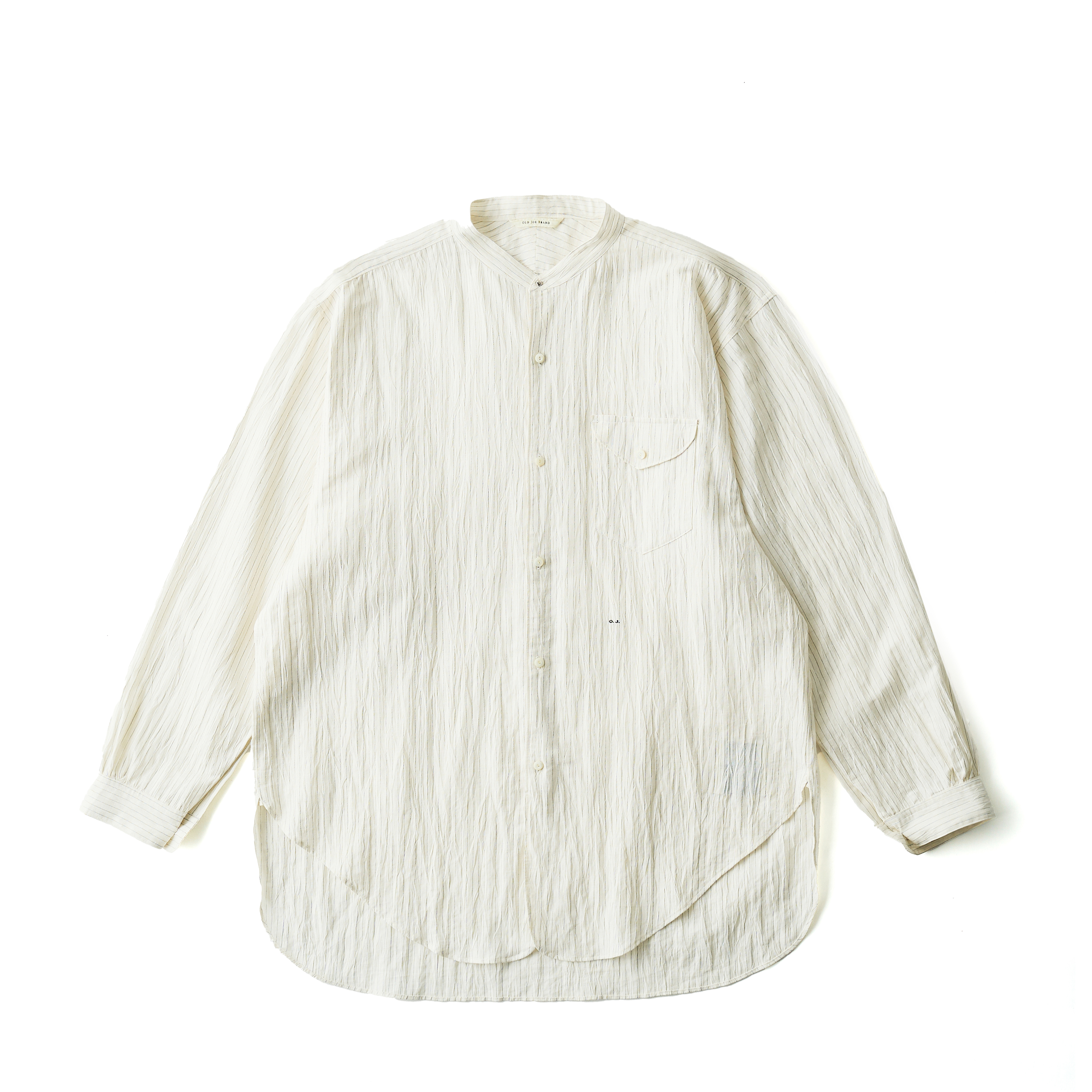 BAND COLLAR LONG TAIL SHIRTS