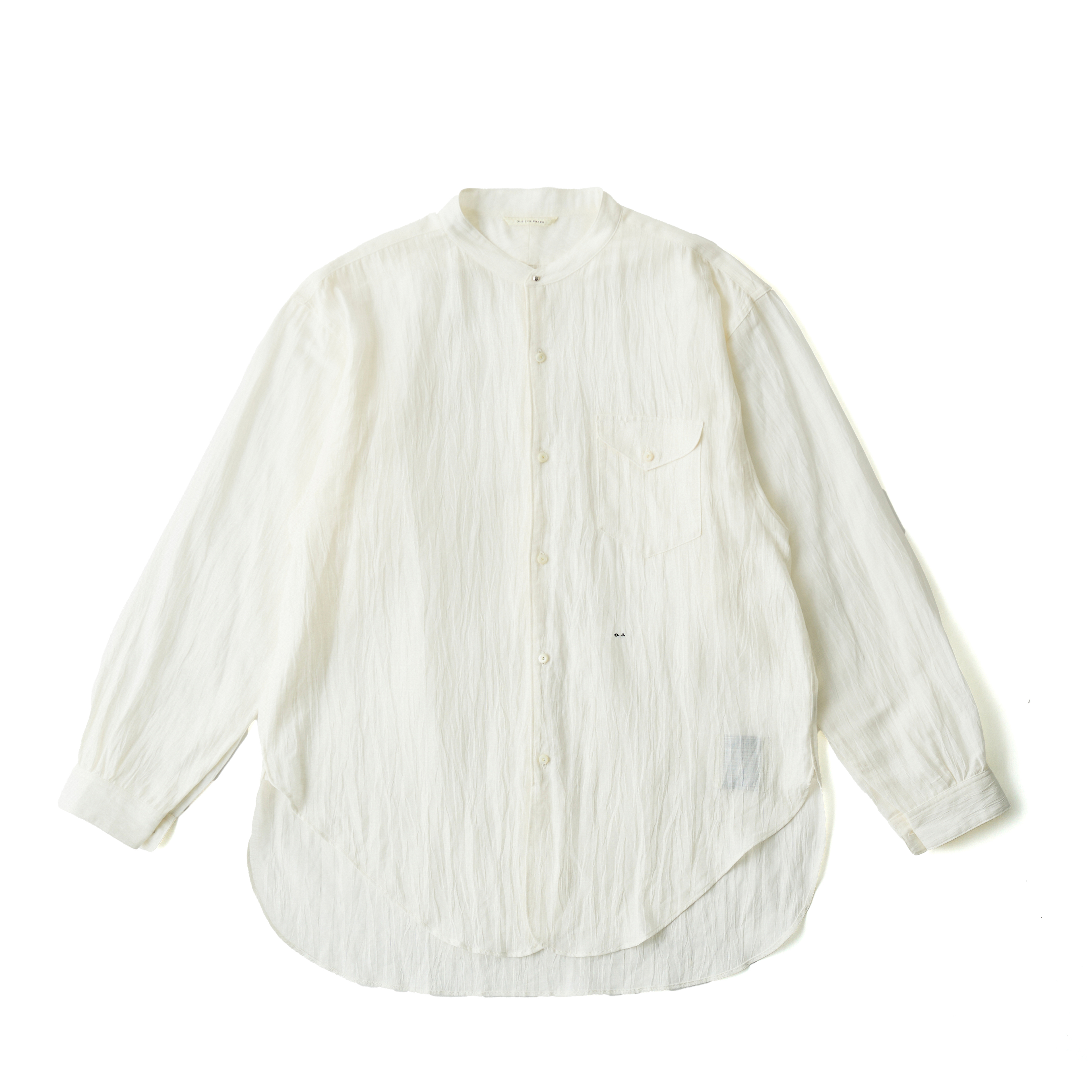BAND COLLAR LONG TAIL SHIRTS